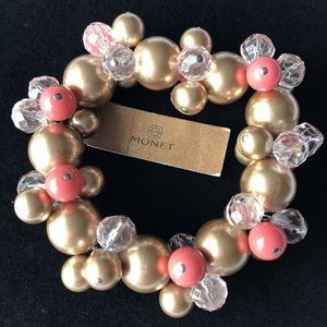 Monet..Crystal & Bead Bracelet....NWT